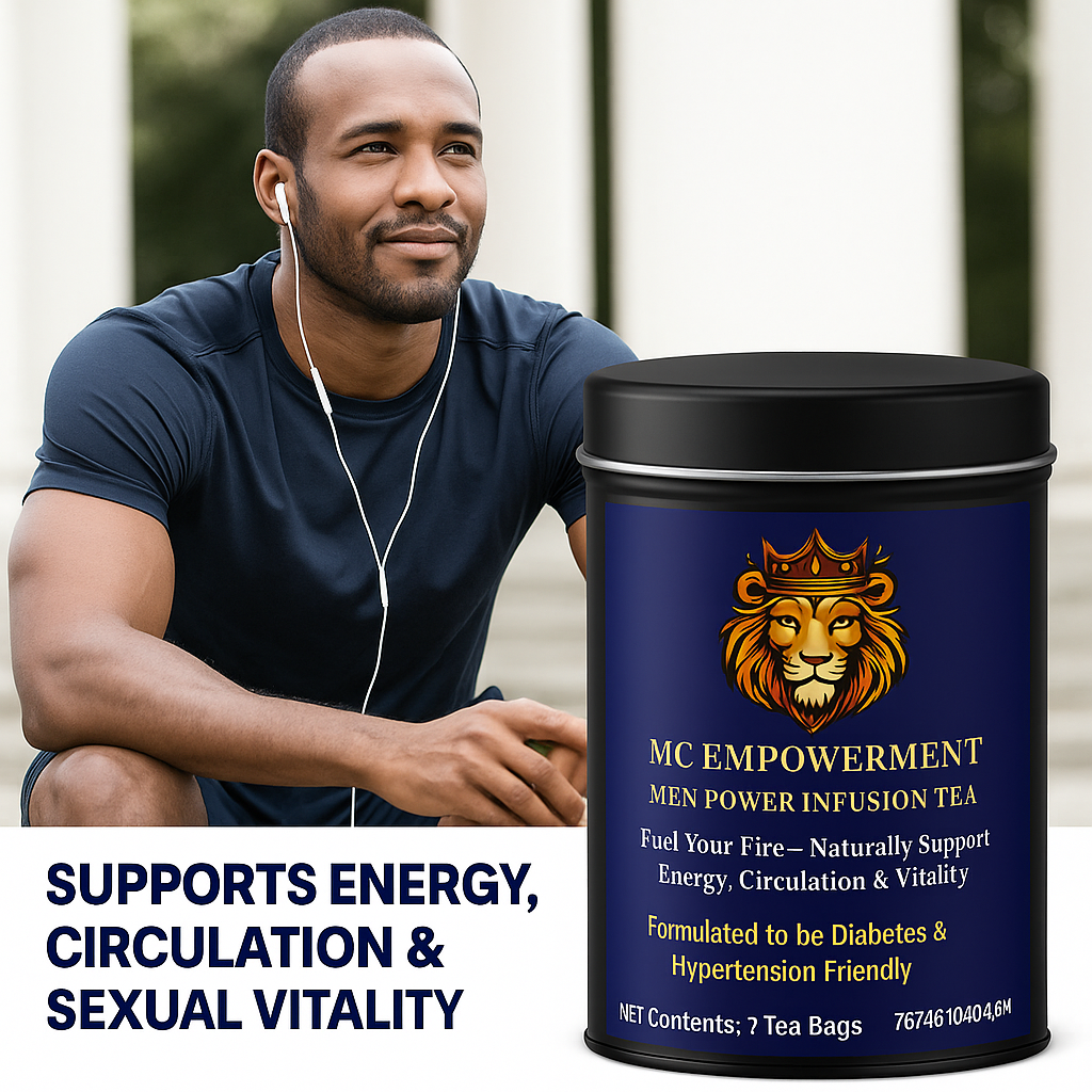 MC Empowerment Men Power Infusion Tea – All-Natural Herbal Blend for Energy, Circulation & Stamina – Diabetes & Hypertension Friendly – 30 Day Supply (30 Tea Bags)