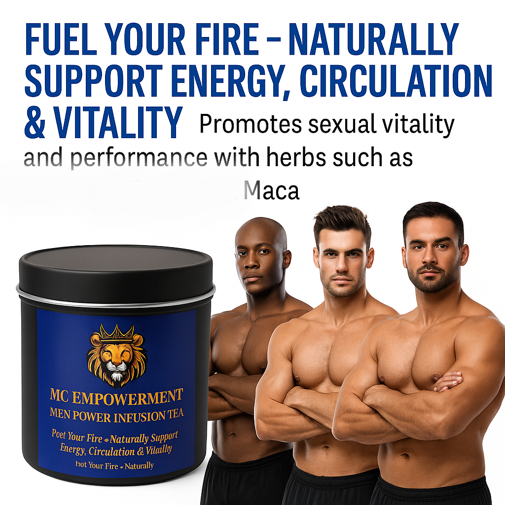 MC Empowerment Men Power Infusion Tea – All-Natural Herbal Blend for Energy, Circulation & Stamina – Diabetes & Hypertension Friendly – 30 Day Supply (30 Tea Bags)