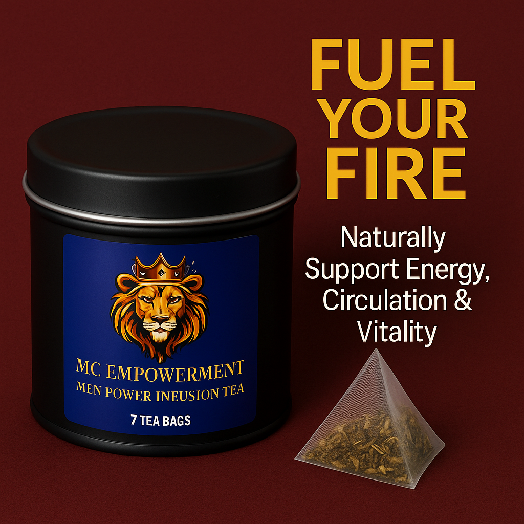 MC Empowerment Men Power Infusion Tea – All-Natural Herbal Blend for Energy, Circulation & Stamina – Diabetes & Hypertension Friendly – 7 Day Supply (7 Tea Bags)